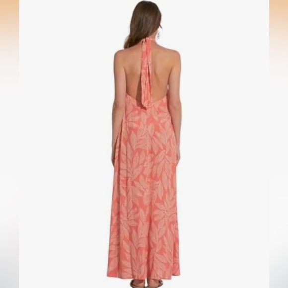 Elan Coral Halter maxi dress NWT - Picture 7 of 10